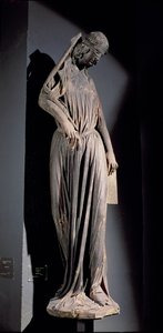 Allegorische figuur van de Synagoge, van het zuidelijke transeptportaal van de kathedraal, c.1230 door French School