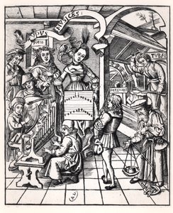 Allegorie van muziek door French School