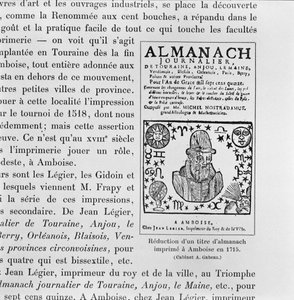 Almanak gemaakt door Michel de Nostradame (Nostradamus) (1503-66) 1715 door French School