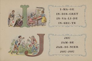 Alfabet De La Phosphatine Falieres (kleur litho) door French School