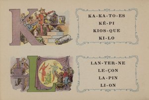 Alfabet De La Phosphatine Falieres (kleur litho)