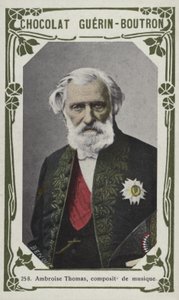 Ambroise Thomas, componist (gekleurd foto) door French School