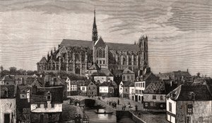 Amiens - Nord-Pas-de-Calais-Picardie - gravure in 