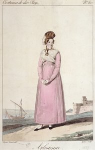 Een Arlésienne - gravure door French School