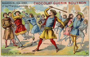 Een episode uit de jeugd van Bertrand du Guesclin, Constable van Frankrijk door French School