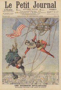 Een onvrijwillige klim (kleurenlitho)