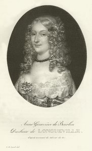 Anne-Genevieve de Bourbon, Hertogin van Longueville door French School