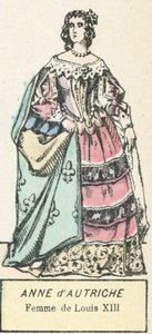 Anna van Oostenrijk, vrouw van Lodewijk XIII door French School