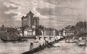 Annecy - Auvergne-Rhone-Alpes - gravure in 