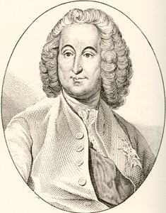 Antoine-Louis Rouillé, graaf van Jouy-en-Josas, 1689-1761. Franse staatsman. Uit Les Heures Libres gepubliceerd in 1908.