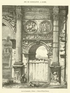 Arc de Constantin, Rome door French School