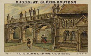Triomfboog en Ossuarium, in Sizun, Finistere