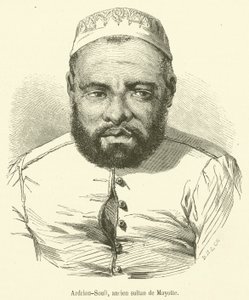 Ardrian-Souli, voormalige sultan van Mayotte door French School