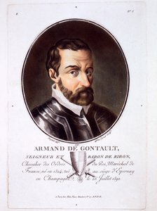 Armand de Gontaut, uit Portraits des grands hommes, femmes illustres, et sujets memorables de France, gepubliceerd 1787-92