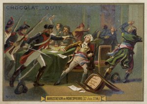 Arrestatie van Maximilien Robespierre, Franse Revolutie, 27 juli 1794 door French School