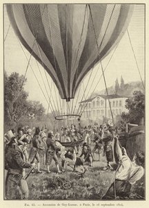 Opstijging van Gay-Lussac in Parijs, 16 september 1804 door French School