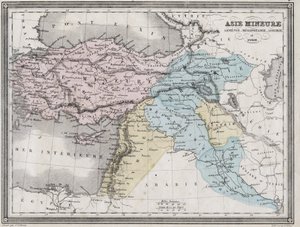 Klein-Azië, Armenië, Mesopotamië, Assyrië en Syrië in de Oudheid - Plaat uit 