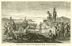 Aziatische rassen, vijandig tegenover de Egyptenaren, van de monumenten