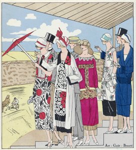 In het Velodroom, illustratie uit Art, Gout, Beaute, pub. 1924