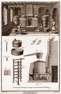 Atelier van een brandewijnstoker - 