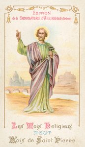 Augustus, maand van Sint Pieter door French School