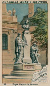Auguste Comte, Filosoof, 1798-1857, Opgericht op Place de la Sorbonne door French School