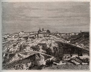 Avallon - Bourgogne-Franche-Comte - gravure in 
