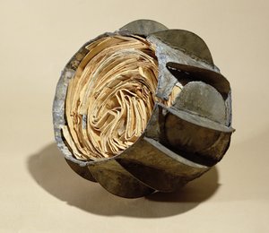 Bal gevuld met brieven, in de rivier de Seine gegooid tijdens het beleg van Parijs, 1870-71 (lood)