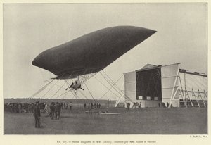 Luchtschip van de heren Lebaudy, gebouwd door de heren Julliot en Surcouf