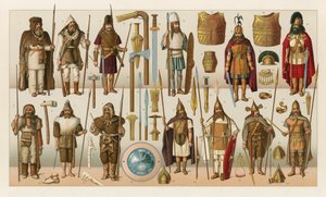 Barbaarse Europese kleding