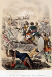 Barbaarse invasies - Nederlaag van Attila bij Chalons door French School