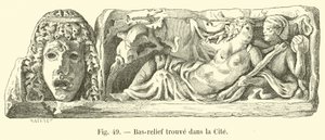 Bas-reliëf gevonden in de Cité