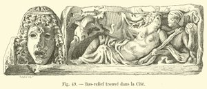 Bas-reliëf gevonden in de Cité