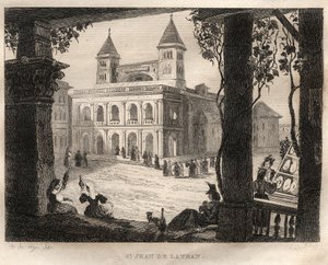 Basiliek van San Giovanni Laterano, Rome - Sint-Jan van Lateranen - Gravure uit 