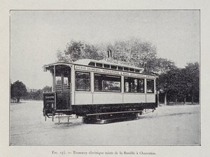 Bastille-Charenton elektrische tram - in 