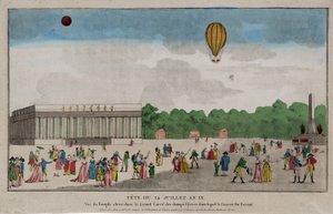 Bastille Dag, Parijs, 14 Juli 1801 door French School