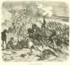Slag bij Borodino door French School
