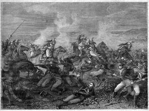 Slag bij Saint-Dizier, 27 januari 1814 (geallieerde Russische troepen tegen Franse garde dragonders) Slag bij Saint Dizier - prachtige charge van de dragonders van de garde - Slag van de garde dragonders tegen de Russen van Landskoi - in 