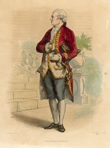 Beaumarchais (gekleurde gravure) door French School