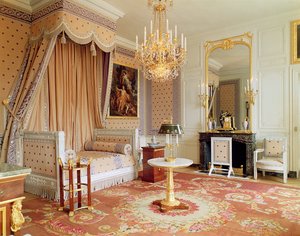 Slaapkamer in het Grand Trianon door French School