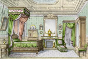 Slaapkamer in de renaissancestijl door French School