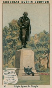 Béranger, Populaire Zanger, 1780-1857, Opgericht op Square du Temple door French School