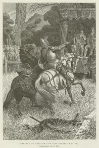 Bertrand du Guesclin kwam de hertog bedanken door French School