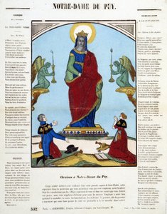 Zwarte Maagd: Oraison in Notre-Dame du Puy - afbeelding van Epinal, n.d.