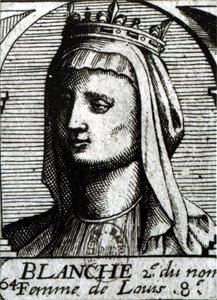 Blanche de Castille (1188-1252) koningin van Frankrijk door French School