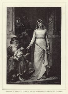 Blanche van Castilië, koningin-gemalin van Lodewijk VIII van Frankrijk en moeder van Lodewijk IX door French School