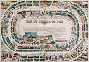 Bord voor een spoorwegspel, 1850