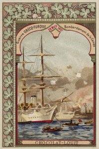 Bombardement van Chania, Kreta, Grieks-Turkse Oorlog, 28 maart 1897 door French School