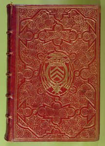 Boekomslag met het wapen van Armand-Jean du Plessis, Kardinaal Richelieu (1585-1642) (rood leer & goud) door French School