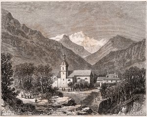Brides-les-Bains - Savoie - gravure in 
